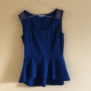 Charlotte Russe Beautiful Blue Blouse Size S
